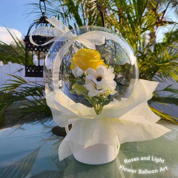 Customized Flower Balloon Art Piece for Sentimental Gifts